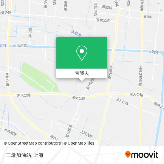 三墩加油站地图