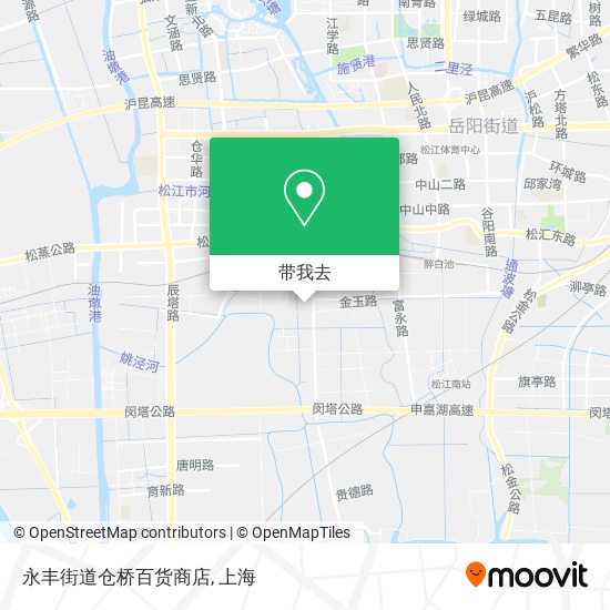 永丰街道仓桥百货商店地图