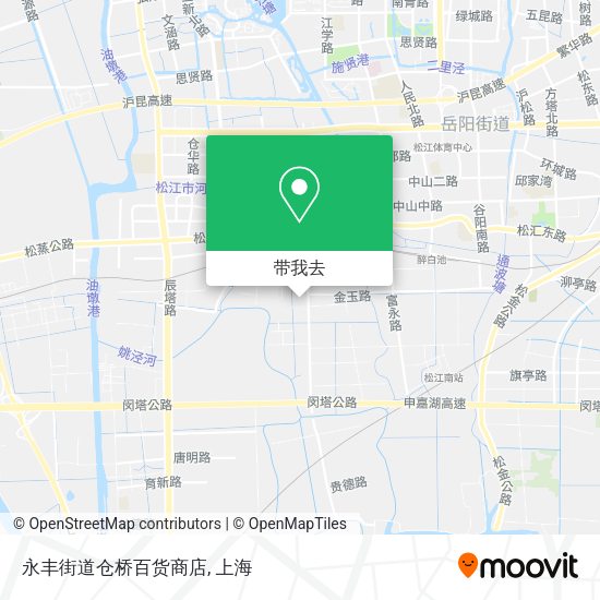 永丰街道仓桥百货商店地图