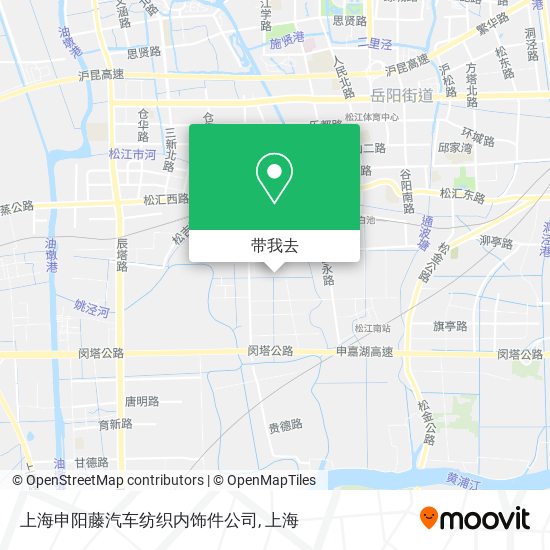 上海申阳藤汽车纺织内饰件公司地图