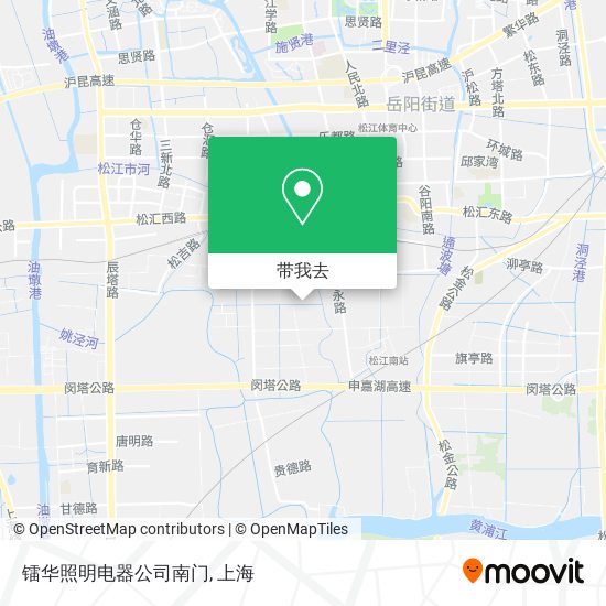 镭华照明电器公司南门地图