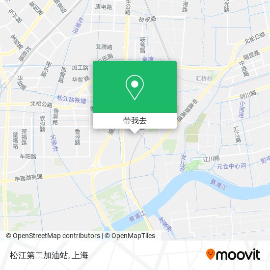 松江第二加油站地图