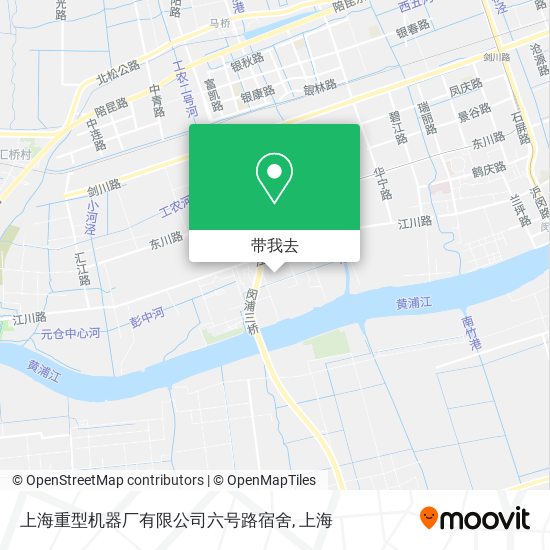 上海重型机器厂有限公司六号路宿舍地图