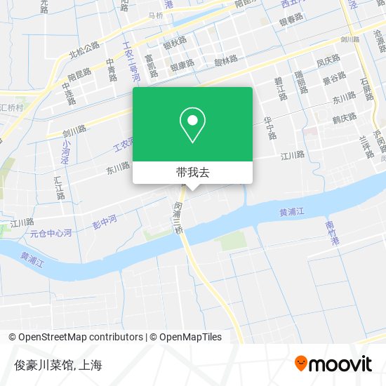 俊豪川菜馆地图