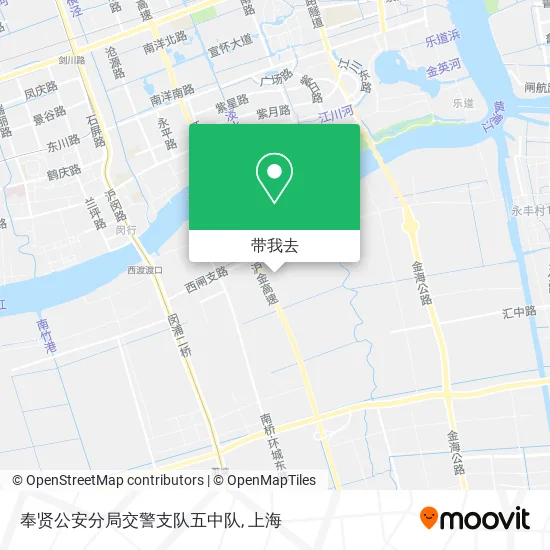 奉贤公安分局交警支队五中队地图
