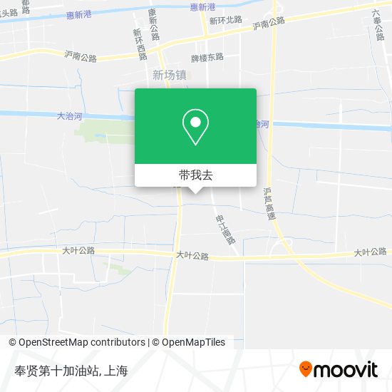 奉贤第十加油站地图