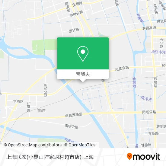 上海联农(小昆山陆家埭村超市店)地图