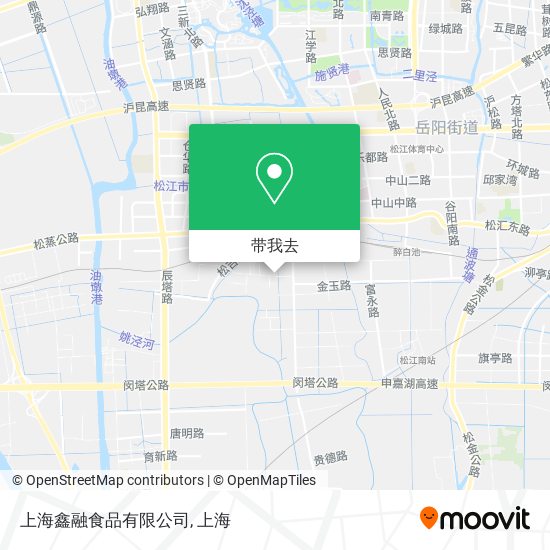 上海鑫融食品有限公司地图