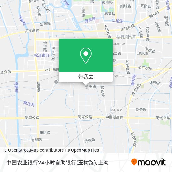 中国农业银行24小时自助银行(玉树路)地图