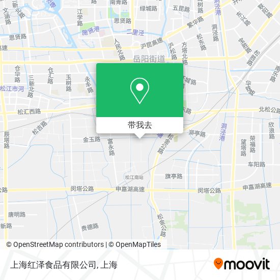 上海红泽食品有限公司地图