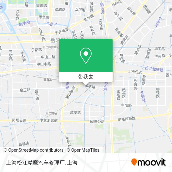上海松江精鹰汽车修理厂地图