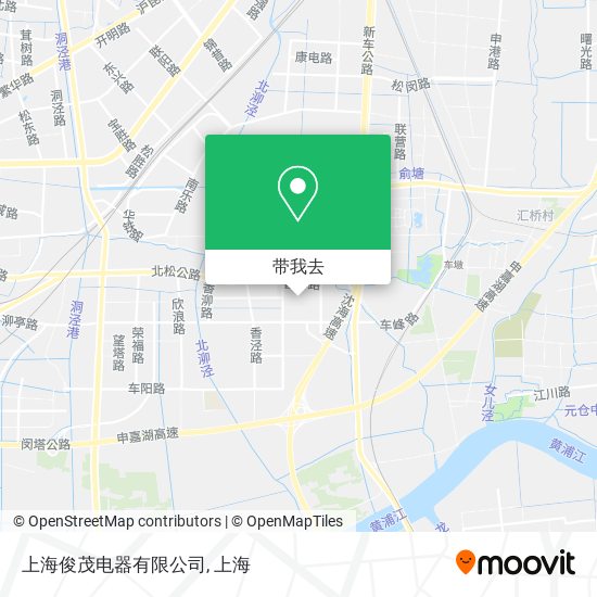 上海俊茂电器有限公司地图