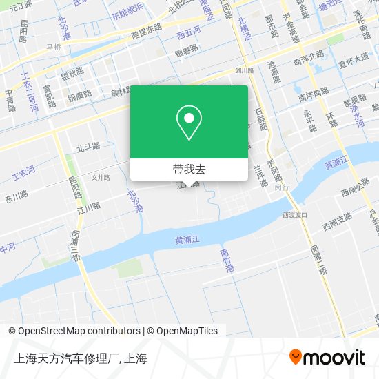 上海天方汽车修理厂地图