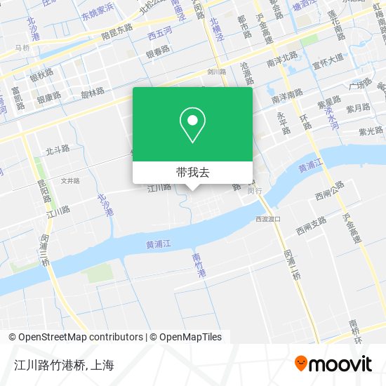 江川路竹港桥地图