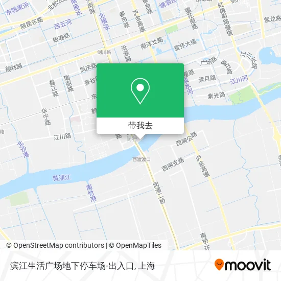 滨江生活广场地下停车场-出入口地图