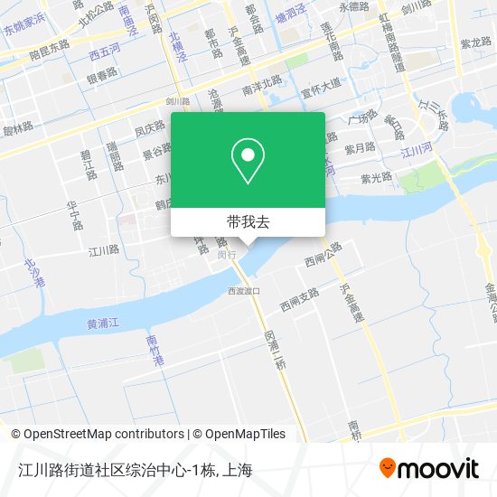 江川路街道社区综治中心-1栋地图