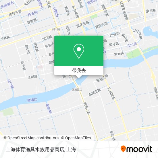 上海体育渔具水族用品商店地图