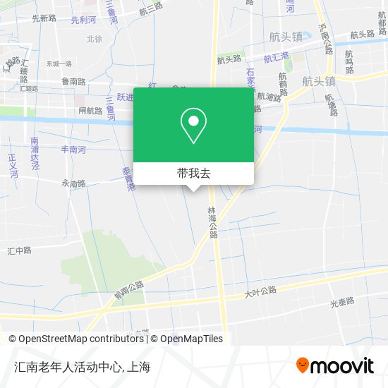 汇南老年人活动中心地图