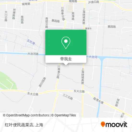红叶便民蔬菜店地图