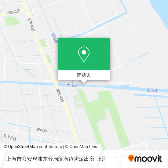 上海市公安局浦东分局滨海边防派出所地图