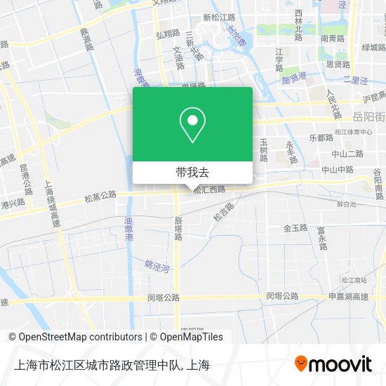 上海市松江区城市路政管理中队地图