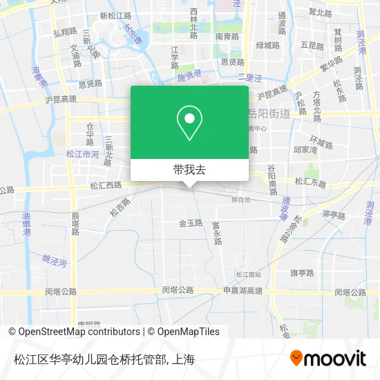 松江区华亭幼儿园仓桥托管部地图