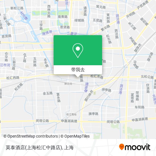 莫泰酒店(上海松汇中路店)地图