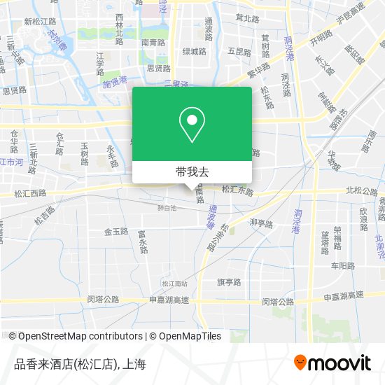 品香来酒店(松汇店)地图