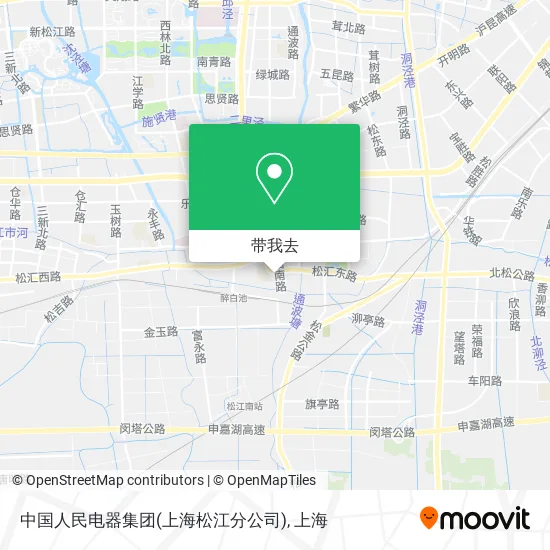 中国人民电器集团(上海松江分公司)地图