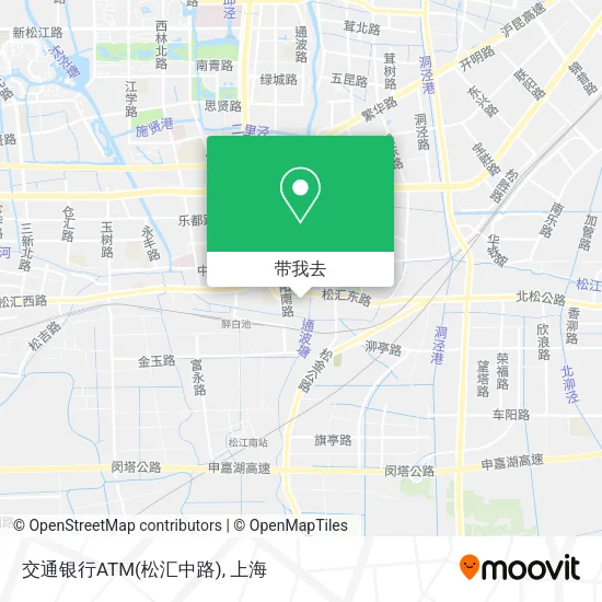 交通银行ATM(松汇中路)地图