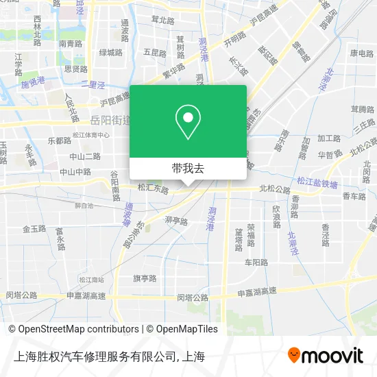 上海胜权汽车修理服务有限公司地图