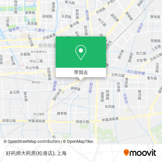 好药师大药房(松港店)地图