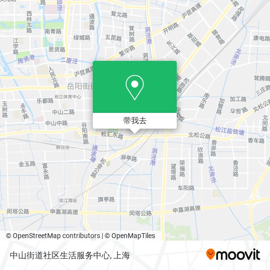 中山街道社区生活服务中心地图