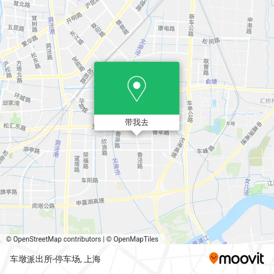 车墩派出所-停车场地图
