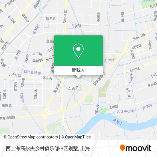 西上海高尔夫乡村俱乐部-B区别墅地图