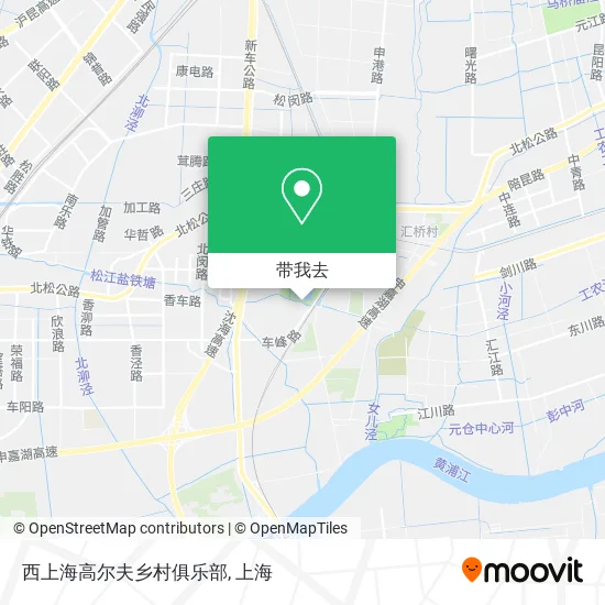 西上海高尔夫乡村俱乐部地图