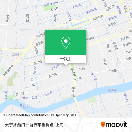 天宁路西门子自行车租赁点地图