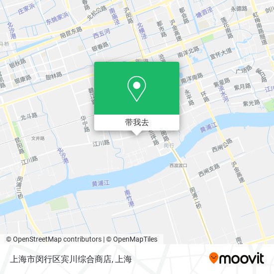 上海市闵行区宾川综合商店地图