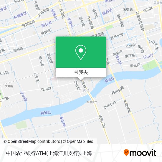 中国农业银行ATM(上海江川支行)地图