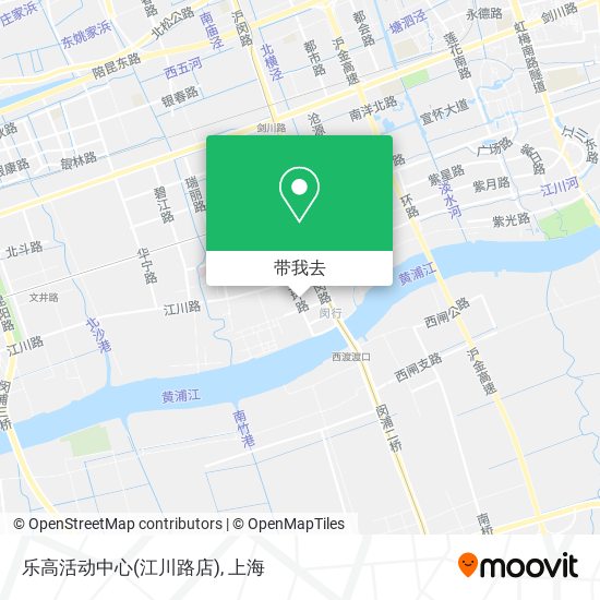 乐高活动中心(江川路店)地图