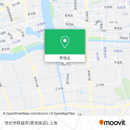 世纪华联超市(爱舍路店)地图