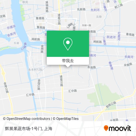 辉展果蔬市场-1号门地图