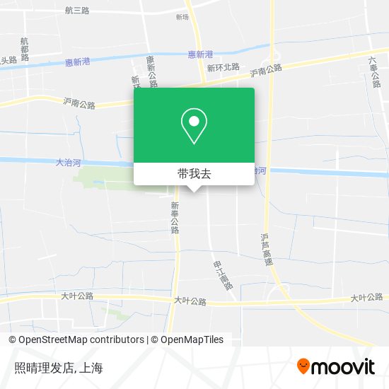 照晴理发店地图