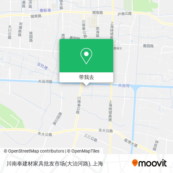 川南奉建材家具批发市场(大治河路)地图