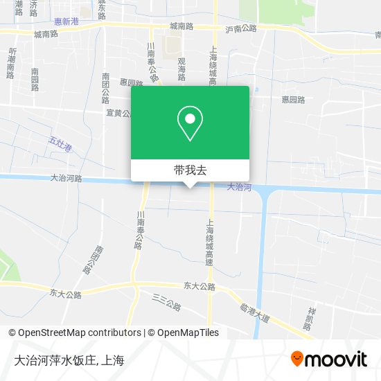 大治河萍水饭庄地图