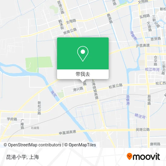 昆港小学地图