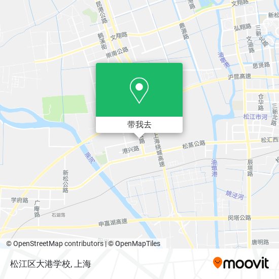 松江区大港学校地图