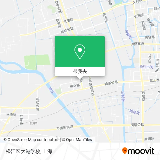 松江区大港学校地图