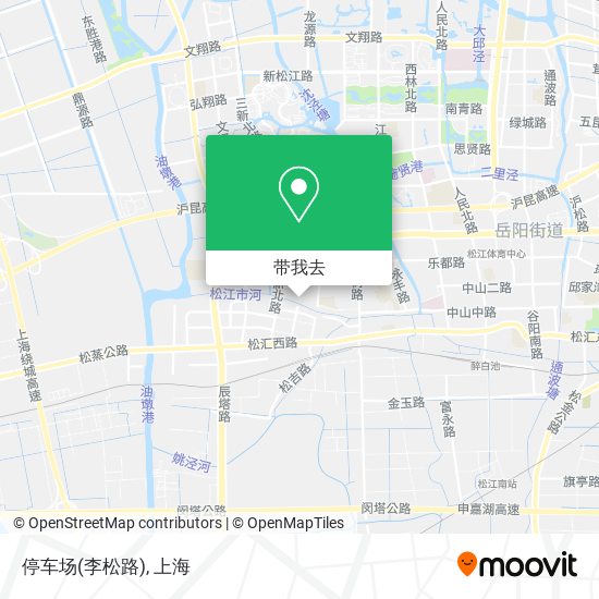停车场(李松路)地图