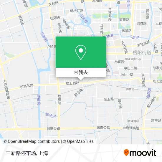 三新路停车场地图